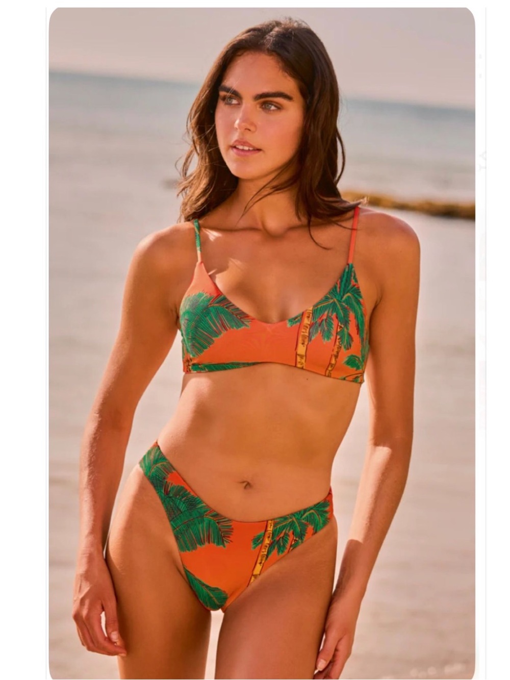 (SET) Maaji Cali Sunset Reversible Bikini- Medium.